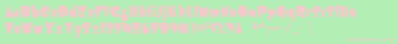 Airmoleantique Font – Pink Fonts on Green Background