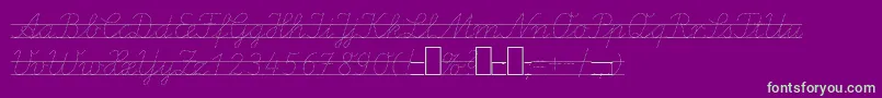 fuente LaEl2Italic – Fuentes Verdes Sobre Fondo Morado