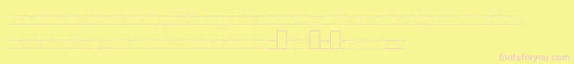 Шрифт LaEl2Italic – розовые шрифты на жёлтом фоне