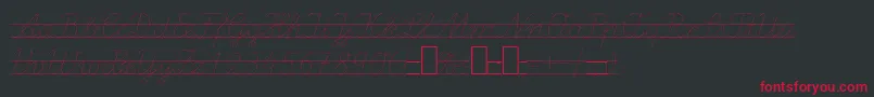 LaEl2Italic Font – Red Fonts on Black Background