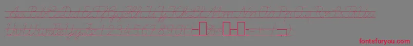 LaEl2Italic Font – Red Fonts on Gray Background