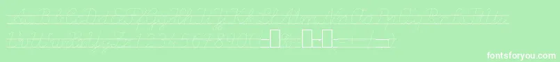 LaEl2Italic Font – White Fonts on Green Background