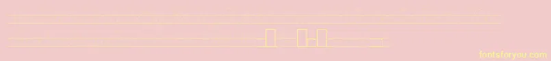 Шрифт LaEl2Italic – жёлтые шрифты на розовом фоне