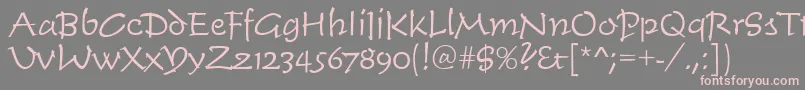 Timescrdlig Font – Pink Fonts on Gray Background