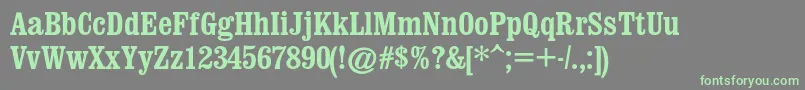 Spslswordsmanc Font – Green Fonts on Gray Background