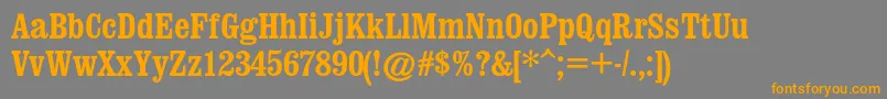 Spslswordsmanc Font – Orange Fonts on Gray Background