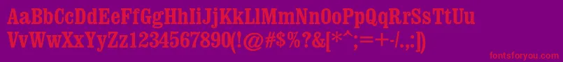 Spslswordsmanc Font – Red Fonts on Purple Background