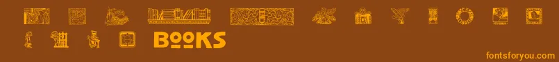Más sobre la fuente Slbookarts fuente Slbookarts – Fuentes Naranjas Sobre Fondo Marrón