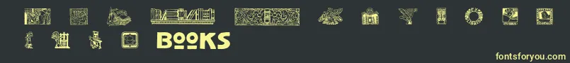 More about Slbookarts Font Slbookarts Font – Yellow Fonts on Black Background