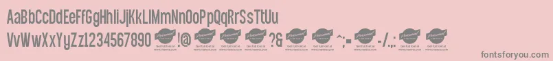 EqualsansDemo Font – Gray Fonts on Pink Background