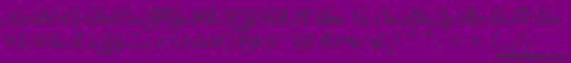 SnellBt Font – Black Fonts on Purple Background
