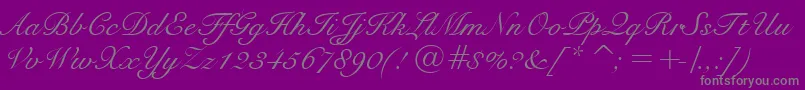 SnellBt Font – Gray Fonts on Purple Background