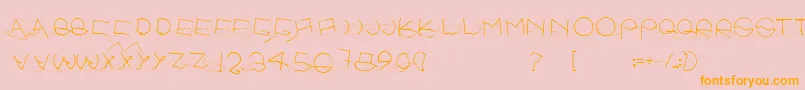 SoulPuddle Font – Orange Fonts on Pink Background