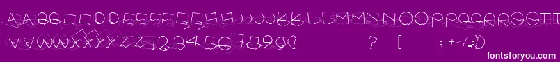SoulPuddle Font – White Fonts on Purple Background