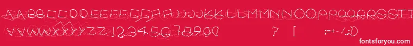 SoulPuddle Font – White Fonts on Red Background