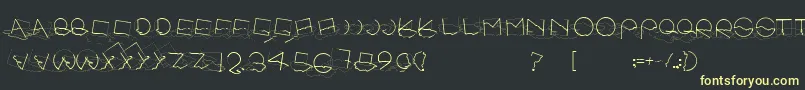 SoulPuddle Font – Yellow Fonts on Black Background