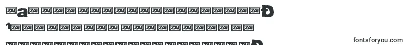 Шрифт ZaiCrumpledpaper – киргизские шрифты