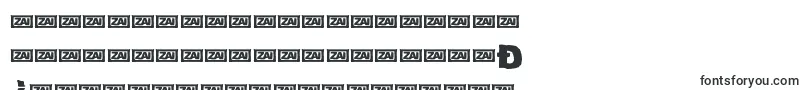フォントZaiCrumpledpaper – タタール文字