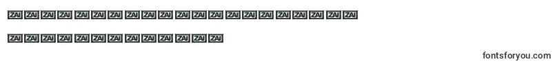 フォントZaiCrumpledpaper – マレー文字
