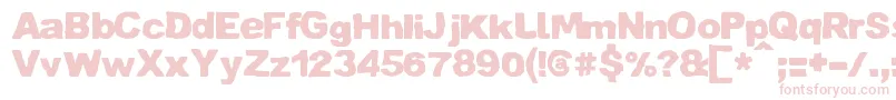 ZaiCrumpledpaper Font – Pink Fonts on White Background