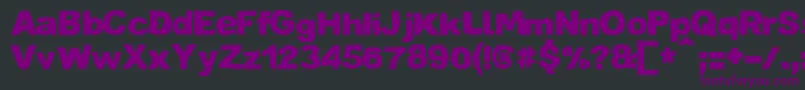 ZaiCrumpledpaper Font – Purple Fonts on Black Background