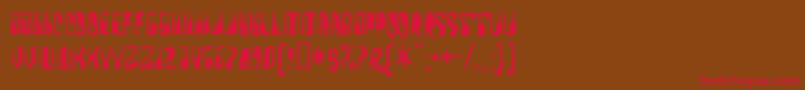 YellowPills Font – Red Fonts on Brown Background