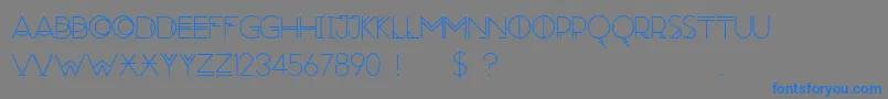 RedMoonRising Font – Blue Fonts on Gray Background