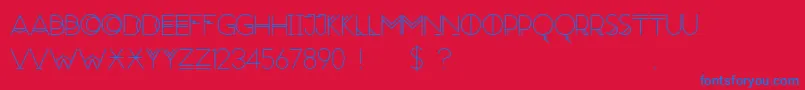 RedMoonRising Font – Blue Fonts on Red Background