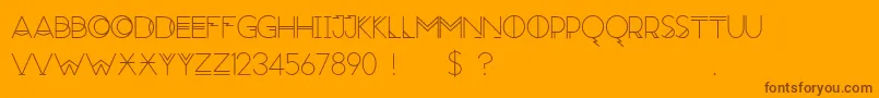 RedMoonRising Font – Brown Fonts on Orange Background