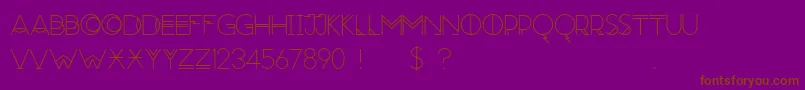 RedMoonRising Font – Brown Fonts on Purple Background
