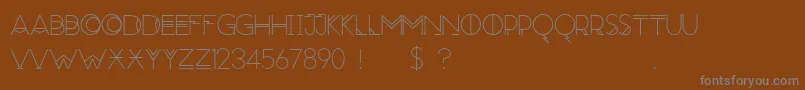 RedMoonRising Font – Gray Fonts on Brown Background