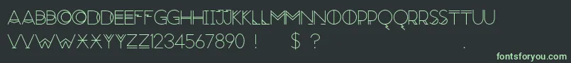 RedMoonRising Font – Green Fonts on Black Background