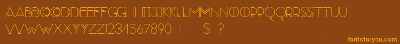 RedMoonRising Font – Orange Fonts on Brown Background