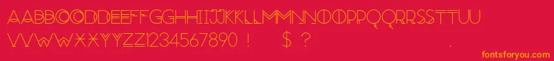 RedMoonRising Font – Orange Fonts on Red Background