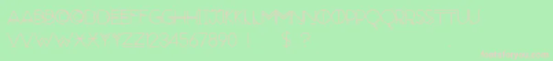 RedMoonRising Font – Pink Fonts on Green Background