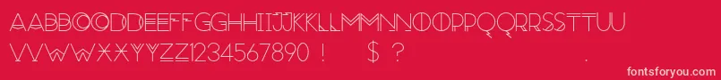 RedMoonRising Font – Pink Fonts on Red Background