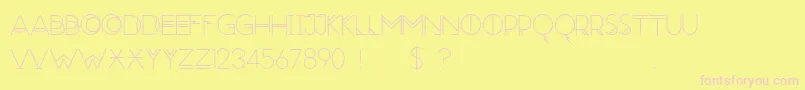 RedMoonRising Font – Pink Fonts on Yellow Background