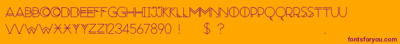 RedMoonRising Font – Purple Fonts on Orange Background