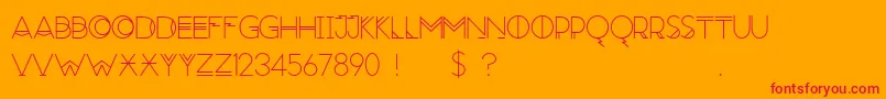 RedMoonRising Font – Red Fonts on Orange Background