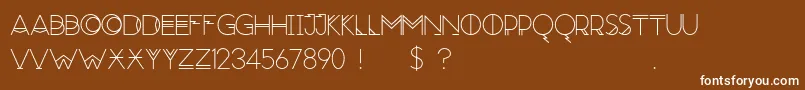 RedMoonRising Font – White Fonts on Brown Background
