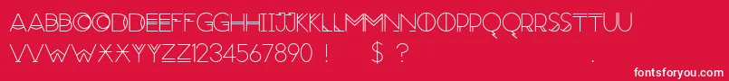 RedMoonRising Font – White Fonts on Red Background