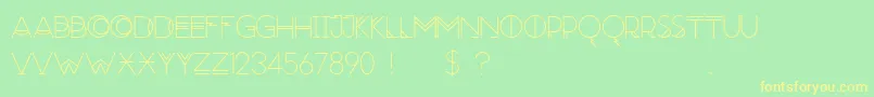 RedMoonRising Font – Yellow Fonts on Green Background