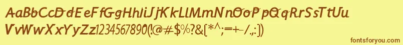 En savoir plus sur la police Alphacrisp Police Alphacrisp – polices brunes sur fond jaune