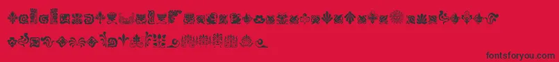 NouveauNeverDiesFree Font – Black Fonts on Red Background