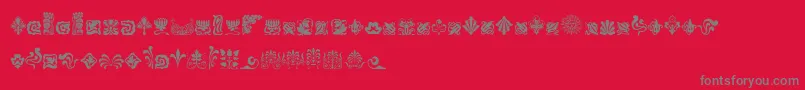 NouveauNeverDiesFree Font – Gray Fonts on Red Background