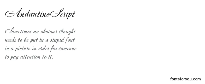 AndantinoScript Font