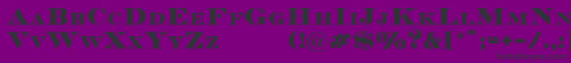 フォントMedocDemo – 紫の背景に黒い文字