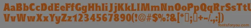 Eleutheriadisplayssk Font – Brown Fonts on Gray Background