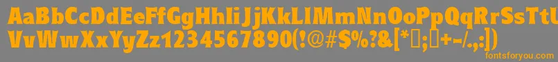 Eleutheriadisplayssk Font – Orange Fonts on Gray Background