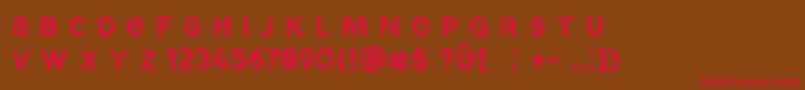 SdCammelloDemo Font – Red Fonts on Brown Background
